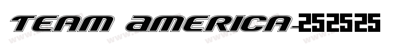 Team America字体转换